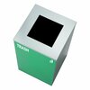 Alpine Industries Square Recycling Bin, 29 Gallons, Green Can, Square Opening Lid, for Trash ALP4450-KIT-GRN-S-TR